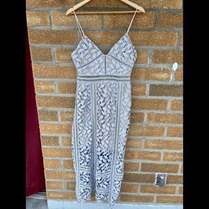 FEW MODA Fairy Midi Lace Dress medium